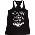 thumbnail image 1 of Shop4Ever Women's My Favorite People Call Me Grandma Racerback Tank Top X-Large Black, 1 of 5