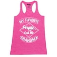 thumbnail image 1 of Shop4Ever Women's My Favorite People Call Me Grandma Racerback Tank Top X-Large Fuchsia, 1 of 5