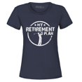 thumbnail image 1 of Shop4Ever Women's My Retirement Plan Golfing Graphic T-Shirt Large Navy, 1 of 5