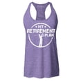 thumbnail image 1 of Shop4Ever Women's My Retirement Plan Golfing Racerback Tank Top Small Purple, 1 of 5