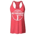 thumbnail image 1 of Shop4Ever Women's My Retirement Plan Golfing Racerback Tank Top XX-Large Red, 1 of 5