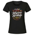 thumbnail image 1 of Shop4Ever Women's National Hispanic Heritage Month Graphic T-Shirt XX-Large Black, 1 of 5
