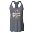 thumbnail image 1 of Shop4Ever Women's National Hispanic Heritage Month Racerback Tank Top Medium Charcoal, 1 of 5