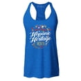 thumbnail image 1 of Shop4Ever Women's National Hispanic Heritage Month Racerback Tank Top Small Royal Blue, 1 of 5