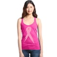 thumbnail image 1 of Shop4Ever Women's Pink Breast Cancer Ribbon Awareness Support Racerback Tank Top X-Small Fuchsia, 1 of 5