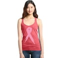 thumbnail image 1 of Shop4Ever Women's Pink Breast Cancer Ribbon Awareness Support Racerback Tank Top XX-Large Red, 1 of 5