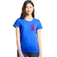 thumbnail image 1 of Shop4Ever Women's Pink Breast Cancer Ribbon Pin Breast Cancer Graphic T-Shirt Medium Royal Blue, 1 of 5
