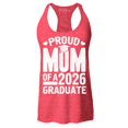 thumbnail image 1 of Shop4Ever Women's Proud Mom of a 2026 Graduate Racerback Tank Top Large Red, 1 of 5