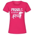 thumbnail image 1 of Shop4Ever Women's Proud to Have a Little Weiner Funny Dachshund Dog Graphic T-Shirt XXX-Large Heliconia Pink, 1 of 5