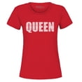 thumbnail image 1 of Shop4Ever Women's Queen African Pattern Style Graphic T-Shirt Medium Red, 1 of 5