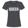 thumbnail image 1 of Shop4Ever Women's Queen African Pattern Style Graphic T-Shirt Small Charcoal, 1 of 5