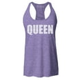 thumbnail image 1 of Shop4Ever Women's Queen African Pattern Style Racerback Tank Top X-Large Purple, 1 of 5