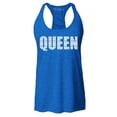 thumbnail image 1 of Shop4Ever Women's Queen African Pattern Style Racerback Tank Top X-Small Royal Blue, 1 of 5