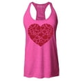 thumbnail image 1 of Shop4Ever Women's Red Heart Love Cloud Valentine's Day Racerback Tank Top Medium Fuchsia, 1 of 5