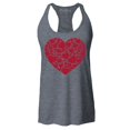 thumbnail image 1 of Shop4Ever Women's Red Heart Love Cloud Valentine's Day Racerback Tank Top Small Charcoal, 1 of 5
