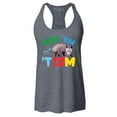 thumbnail image 1 of Shop4Ever Women's Rizz 'Em with the 'Tism Austism Neurodiversity Racerback Tank Top X-Small Charcoal, 1 of 5