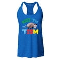 thumbnail image 1 of Shop4Ever Women's Rizz 'Em with the 'Tism Austism Neurodiversity Racerback Tank Top X-Small Royal Blue, 1 of 5
