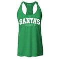 thumbnail image 1 of Shop4Ever Women's Santa's Favorite Varsity Style Christmas Racerback Tank Top Medium Kelly Green, 1 of 5