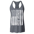 thumbnail image 1 of Shop4Ever Women's Senior 2026 American Flag Racerback Tank Top Large Charcoal, 1 of 5