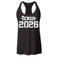 thumbnail image 1 of Shop4Ever Women's Senior 2026 Graduation Racerback Tank Top Medium Black, 1 of 5