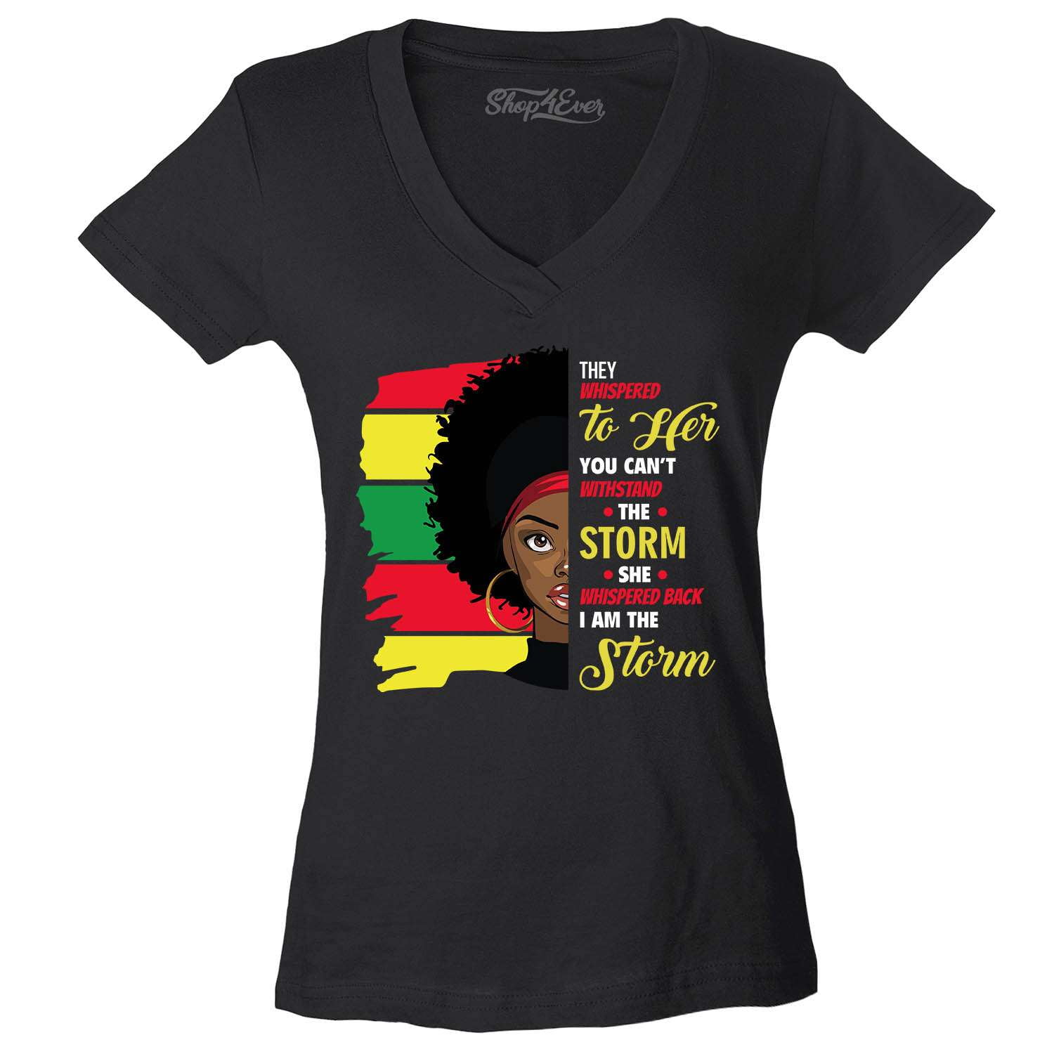 Shop4Ever Women's She Whispered I am The Storm African Juneteenth Slim ...