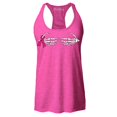 thumbnail image 1 of Shop4Ever Women's Skeleton Hands Breast Cancer Awareness Racerback Tank Top X-Large Fuchsia, 1 of 5