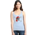 thumbnail image 1 of Shop4Ever Women's Skull and Crossbones Pirate Flag Racerback Tank Top X-Large White, 1 of 5