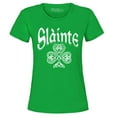 thumbnail image 1 of Shop4Ever Women's Slainte Celtic Knot Irish Scotish Toast Cheers Graphic T-Shirt XXX-Large Irish Green, 1 of 5