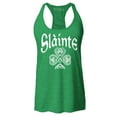 thumbnail image 1 of Shop4Ever Women's Slainte Celtic Knot Irish Scotish Toast Cheers Racerback Tank Top X-Small Kelly Green, 1 of 5