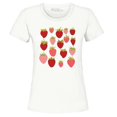 thumbnail image 1 of Shop4Ever Women's Strawberry Cottagecore Graphic T-Shirt Large White, 1 of 5