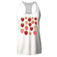thumbnail image 1 of Shop4Ever Women's Strawberry Cottagecore Racerback Tank Top Large White, 1 of 5
