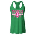 thumbnail image 1 of Shop4Ever Women's Tackle Breast Cancer Ribbon Awareness Racerback Tank Top XX-Large Kelly Green, 1 of 5