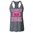 thumbnail image 1 of Shop4Ever Women's Tackle Breast Cancer Support Awareness Racerback Tank Top Medium Charcoal, 1 of 5