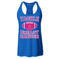 thumbnail image 1 of Shop4Ever Women's Tackle Breast Cancer Support Awareness Racerback Tank Top XX-Large Royal Blue, 1 of 5