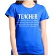 thumbnail image 1 of Shop4Ever Women's Teacher Definition Graphic T-Shirt XXX-Large Royal Blue, 1 of 5
