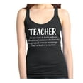 thumbnail image 1 of Shop4Ever Women's Teacher Definition Racerback Tank Top Large Black, 1 of 5