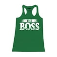 thumbnail image 1 of Shop4Ever Women's The Boss Racerback Tank Top Large Kelly Green, 1 of 5