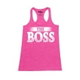 thumbnail image 1 of Shop4Ever Women's The Boss Racerback Tank Top Small Fuchsia, 1 of 5