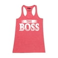 thumbnail image 1 of Shop4Ever Women's The Boss Racerback Tank Top XX-Large Red, 1 of 5