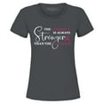 thumbnail image 1 of Shop4Ever Women's The Comeback is Always Stronger Than The Setback Graphic T-Shirt X-Large Charcoal, 1 of 5