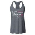 thumbnail image 1 of Shop4Ever Women's The Comeback is Always Stronger Than The Setback Racerback Tank Top Large Charcoal, 1 of 5