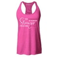 thumbnail image 1 of Shop4Ever Women's The Comeback is Always Stronger Than The Setback Racerback Tank Top XX-Large Fuchsia, 1 of 5