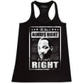 thumbnail image 1 of Shop4Ever Women's The Time is Always Right to Do What is Right MLK Racerback Tank Top Small Black, 1 of 5