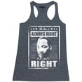 thumbnail image 1 of Shop4Ever Women's The Time is Always Right to Do What is Right MLK Racerback Tank Top X-Large Charcoal, 1 of 5