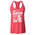 thumbnail image 1 of Shop4Ever Women's Thinking of You Voodoo Doll Halloween Racerback Tank Top Medium Red, 1 of 5