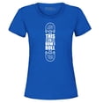 thumbnail image 1 of Shop4Ever Women's This is How I Roll Skateboard Funny Skateboarding Graphic T-Shirt Medium Royal Blue, 1 of 5