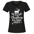 thumbnail image 1 of Shop4Ever Women's This is My Christmas Pajama Shirt  Graphic T-Shirt X-Large Black, 1 of 5
