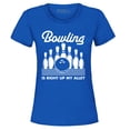 thumbnail image 1 of Shop4Ever Women's  This is My Spare Shirt Funny Bowling Graphic T-Shirt Small Royal Blue, 1 of 5