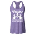 thumbnail image 1 of Shop4Ever Women's  This is My Spare Shirt Funny Bowling Racerback Tank Top Large Purple, 1 of 5