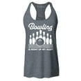 thumbnail image 1 of Shop4Ever Women's  This is My Spare Shirt Funny Bowling Racerback Tank Top Small Charcoal, 1 of 5